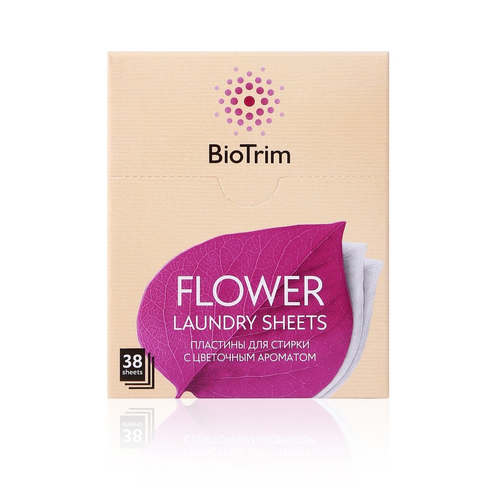 شرائح الغسيل بالزهور للبقع القوية BioTrim FLOWER Laundry detergent sheets for strong stains