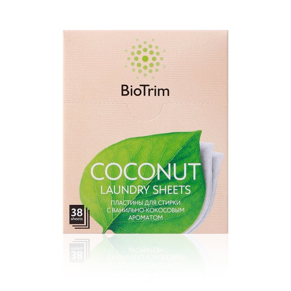 شرائط غسيل جوز الهند من بيوتريم 38 قطعة BIOTRIM LAUNDRY SHEETS COCONUT