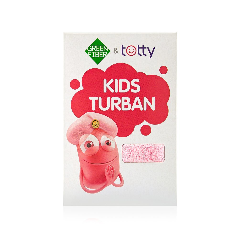 تربون شعر للأطفال وردية Totty baby hair turban